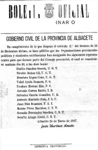 boletín oficial de la provincia de albacete de 1937