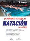 Campeonato escolar natación 2019/2020