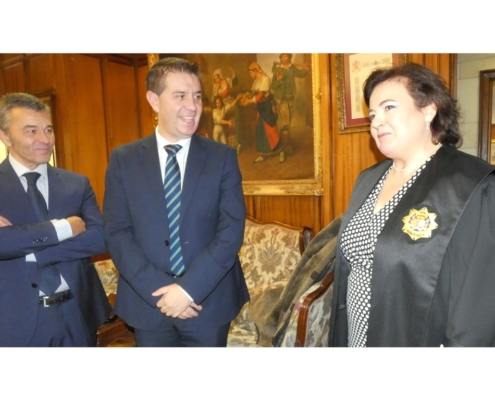 Cabañero, testigo de la toma de posesión de Luisa María Gómez Garrido como presidenta de la Sala de lo Social del TSJCLM