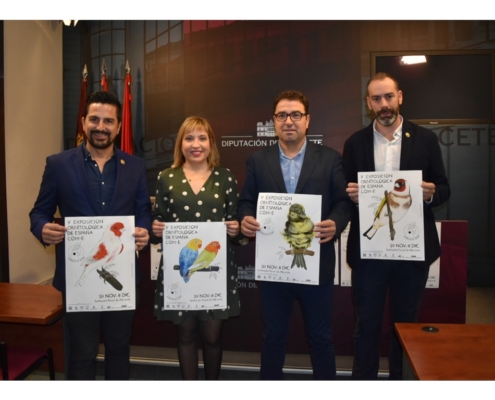 La Diputación acoge la presentación de la V Exposición Ornitológica de España COM-E, cuya participación supera récords con más de 18.000 e ...