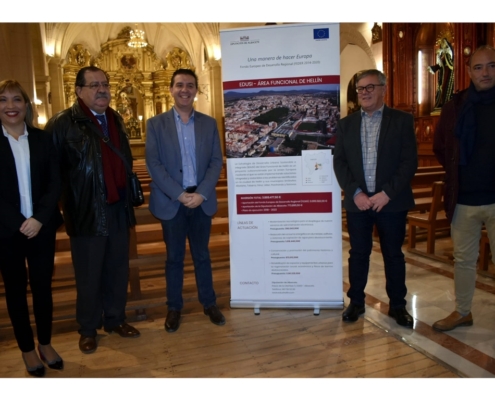 Caba&ntilde;ero visita la rehabilitaci&oacute;n del monasterio hellinero de los Franciscanos, enmarcada en la Edusi y cofinanciada entre la Diputaci&oacute;n y el Feder