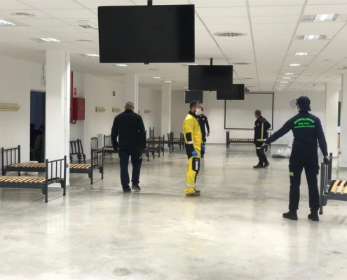 El SEPEI de la Diputación cede más de un centenar de camas para ampliar en la Facultad de Medicina la atención a pacientes con COVID-19