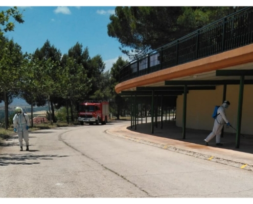 La Diputaci&oacute;n de Albacete esta semana ha realizado labores de desinfecci&oacute;n y limpieza en 47 localidades tras sus mercadillos municipales