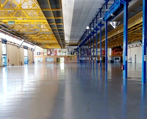 Imagen del interior del pabellón principal de la Institución Ferial de Albacete (vacío)