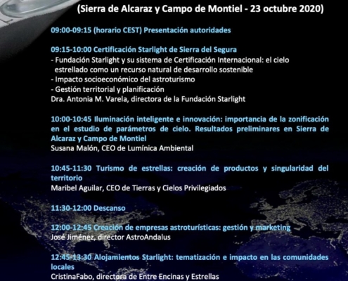 Programa Jornadas Starlight Sierra de Alcaraz y Campo de Montiel