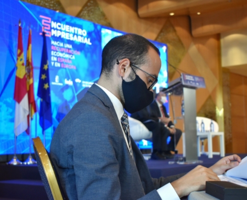 El vicepresidente, Fran Valera, en el Foro Encuentro Empresarial del Gobierno de CLM