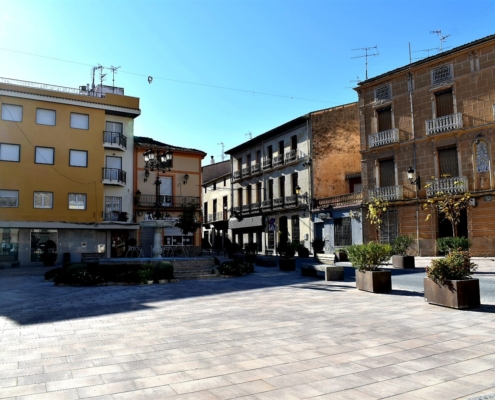 La Plaza del Carmen de Cautede tras la reforma integral realizada en la misma