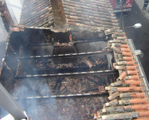 Incendio carpintería Villarrobledo