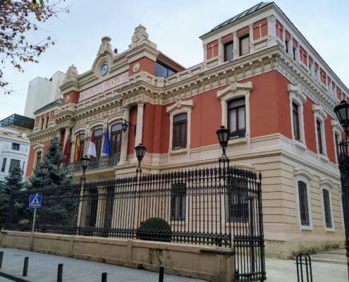 Fachada del edificio de la Diputación Provincial de Albacete
