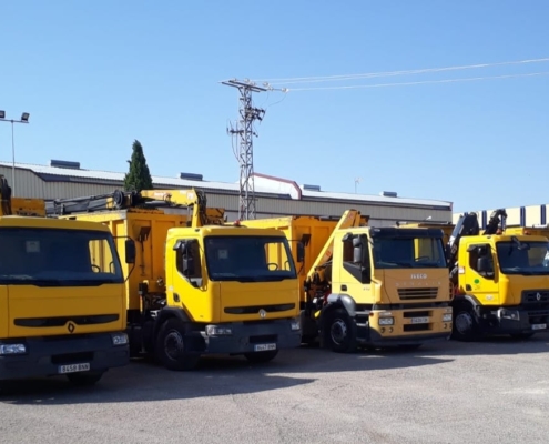 Flota actual de camiones destinados al Servicio Provincial de Recogida Selectiva de Envases