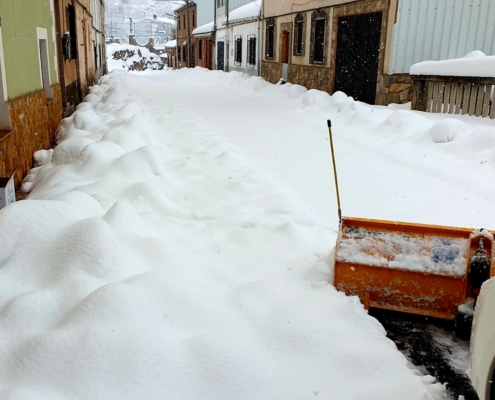 Imagenes de la Zona de El Pardal completamente nevada