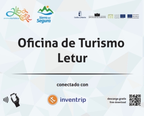 Ejemplo de Placa de Turismo Inteligente para municipios de la Sierra del Segura (éste, concretamente, es Letur)