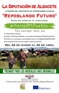 Cartel promocional del concurso Vente a mi pueblo