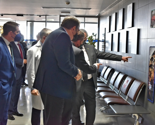 Imagen en el recorrido por las instalaciones del Hospital de Hellín reformadas