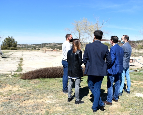 El presidente y el vicepresidente de la Diputación visitan la Oficina de Turismo Inteligente de Letur