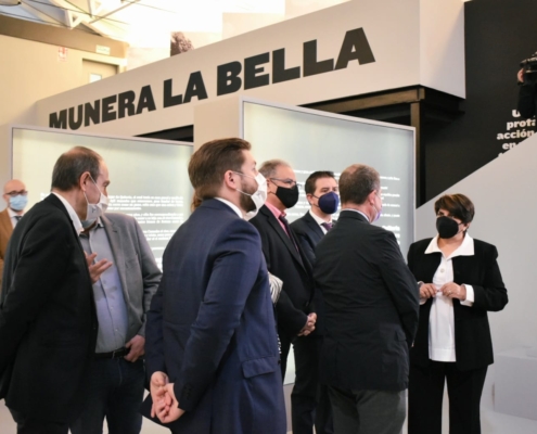 Un momento de la inauguración del del acto del Centro Expositivo de Recepción al visitante de Munera