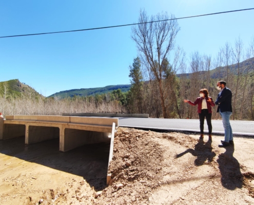 Valera y Buendía durante la supervisión de ls obras