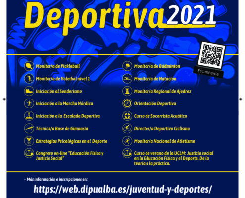 Cartel Plan de Formación Deportiva 2021