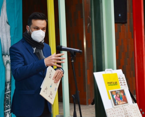 El diputado provincial de Cultura, Miguel Zamora, durante la presentación