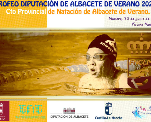 Cartel promocional del Campeonato Provincial de Natación