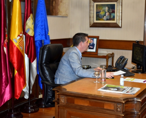 El presidente de la Diputación durante su intervención en la Jornada Informativa organizada por la institución y dirigida a los Ayuntamientos d ...