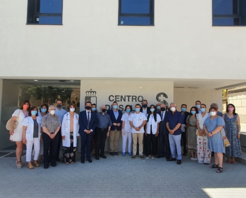 Foto de familia del acto de inauguración del Centro de Salud de Balazote