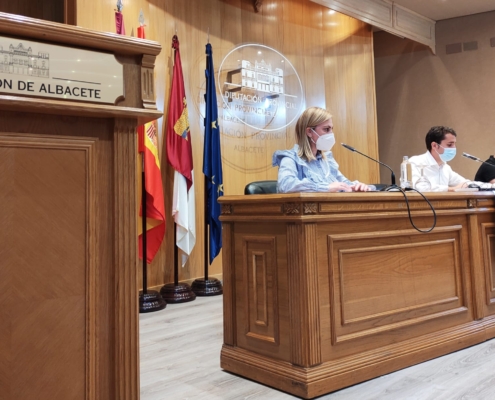 Un momento de la presentación de la Ruta Cicloturista BTT Nerpio-Alcaraz-Albacete