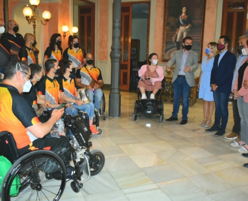 El BSR Amiab visita la Diputación de Albacete para presentar su título de Copa del Rey