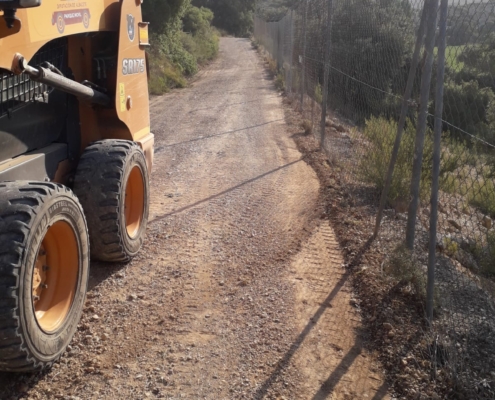 Imagen de los trabajos realizados por la Diputación en la Vía Verde de Alcaraz 2