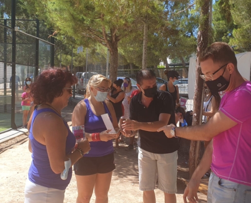 Un momento de la entrega de premios tras el torneo