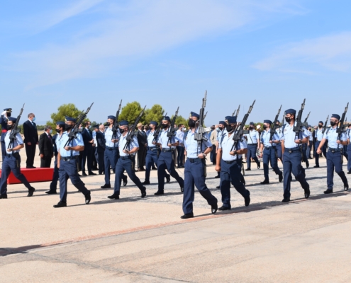 Un momento del acto de Relevo de Mando en la Base Área