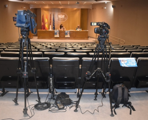 El salón de actos de la Diputación durante la presentación de la iniciativa Mi Rincón Favorito