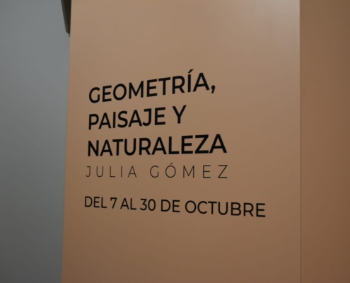 Cartel de la exposición Geometria, Paisaje y Naturaleza