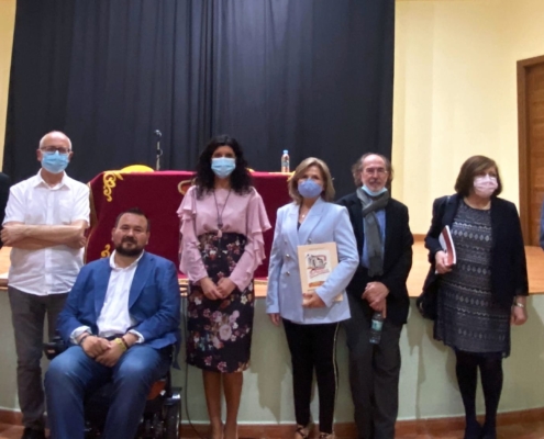 Foto de familia de la presentación del libro Benjamín Palencia desconocido