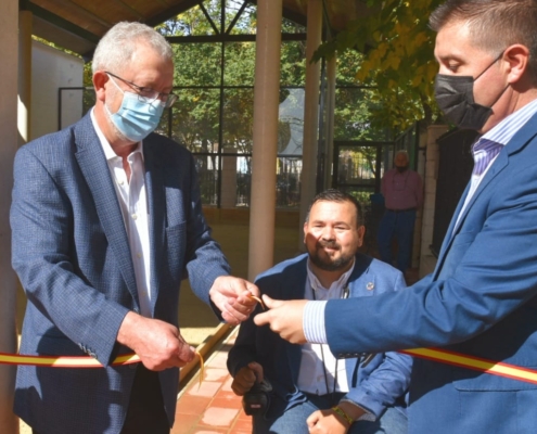 Momento de la inauguración oficial de las instalaciones deportivas de La Gineta