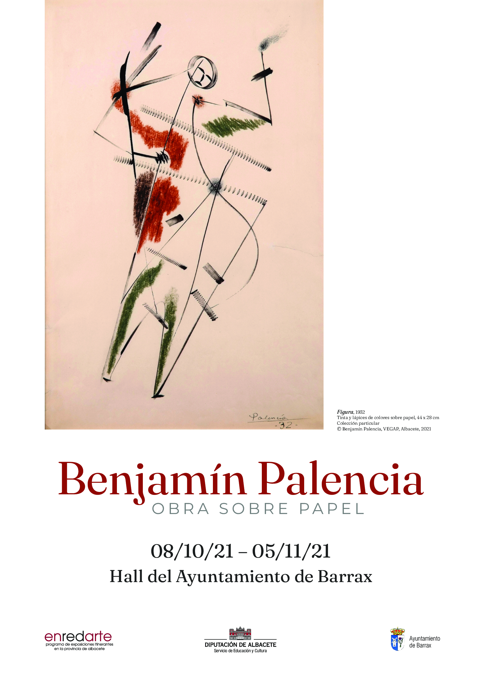 Obra sobre papel, de Benjamín Palencia, estará en Barrax del 8 de octubre al 5 de noviembre.