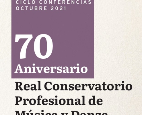 Ciclo de conferencias 70 aniversario Real conservatorio profesional de música y danza. Diputación provincial de Albacete