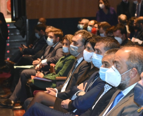 Autoridades durante la apertura del Diálogo Nacional sobre el Futuro de la Movilidad y el Transporte