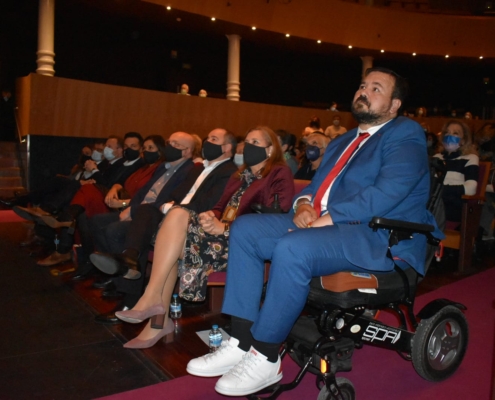 Foto de las autoridades durante la inauguración de la XXV Feria de Artes Escénicas y Musicales de C-LM