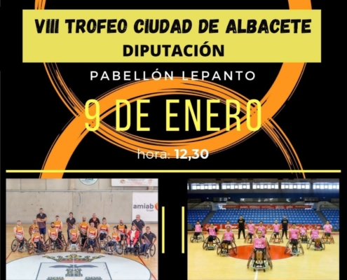 Cartel del VIII Trofeo de BSR Ciudad de Albacete-Diputación