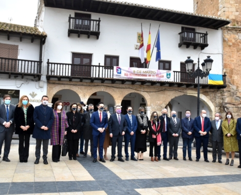 Foto de familia previa al Consejo Gobierno itinerante en Tarazona