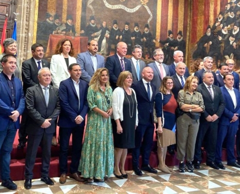 El presidente de la Diputación de Albacete junto al resto de presidentes provinciales en la V Conferencia de Presidencias de Diputaciones que se  ...