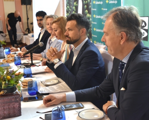 La mesa de intervinientes en la clausura de la 6ª edición de Sonrisas de Cuento