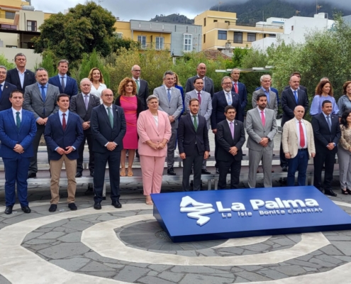 'Foto de Familia' en la Comisión de Diputaciones en La Palma