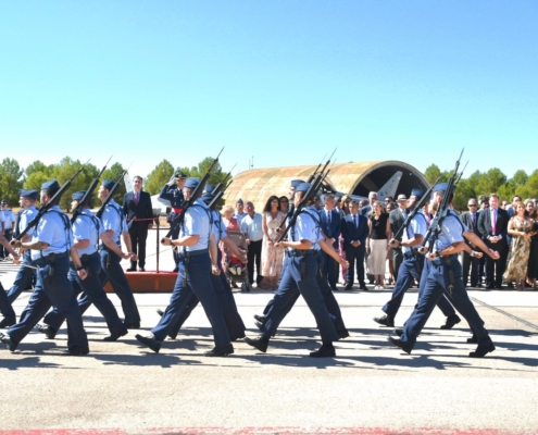 Acto de toma de posesión del coronel Ignacio Zulueta Martín