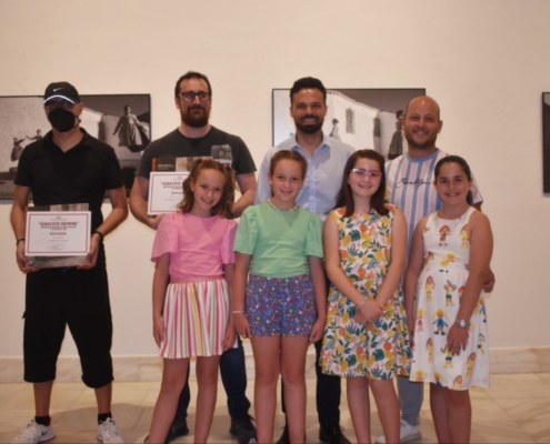 Foto de archivo de los ganadores del Certamen Albacete Siempre 2021 durante la presentación de la exposición en el CC La Asunción