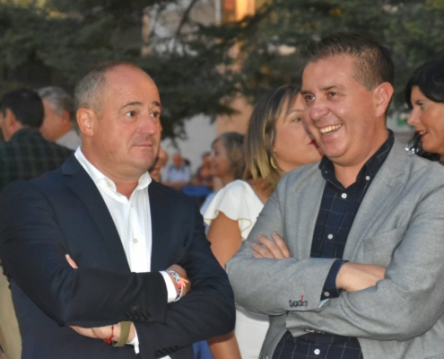 El presidente de la Diputación, Santi Cabañero, junto al alcalde de Albacete