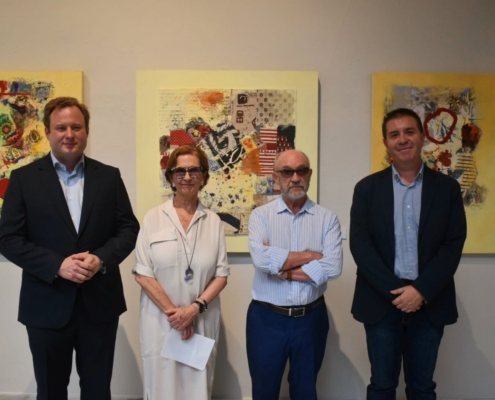 Cabañero inaugura la exposición ‘Trozos de vida, trozos de telas, trozos de historia’ del artista albaceteño Abel Cuerda en el Centro Cultu ...