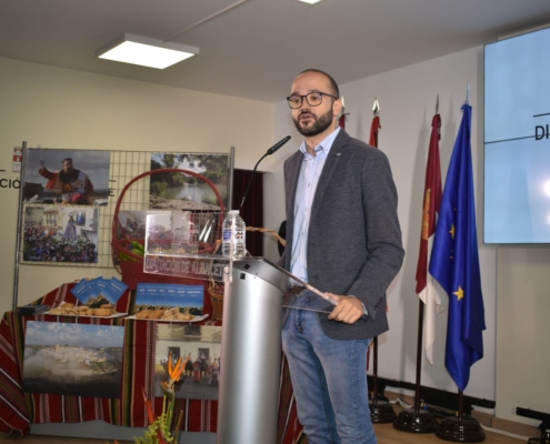 El vicepresidente de la Diputación, Fran Valera, durante su intervención