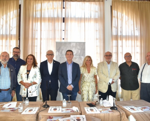 Foto de Familia de la visita del presidente de la Diputación a la Academia de Gastronomía de C-LM